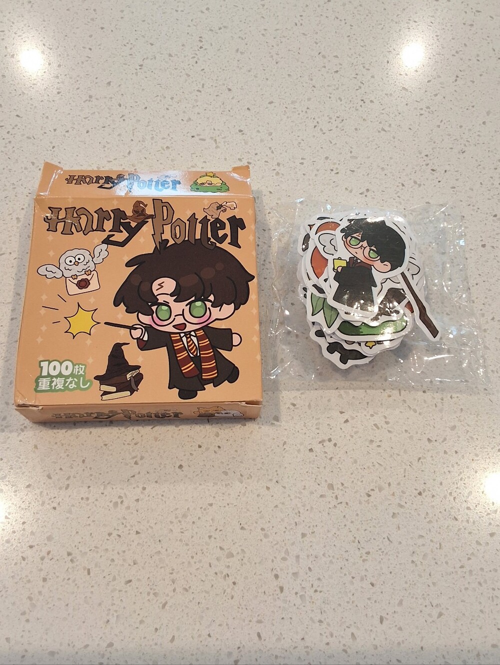 Harry Potter 100 PC Sticket Pack Characters Hogwarts Magic Wizard Stickers, NEW